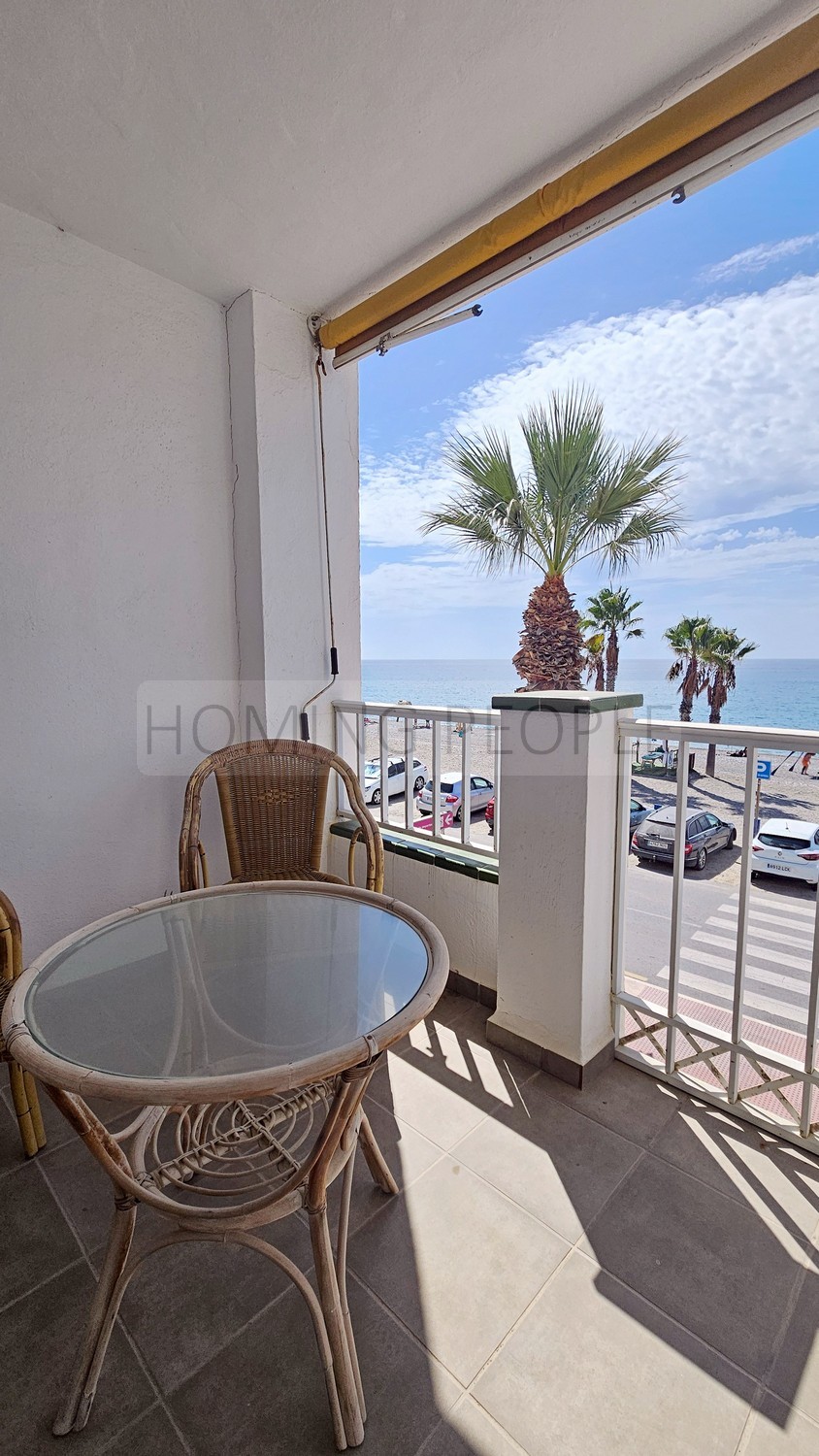 Seafront flat with a splendid terrace facing the beach ! Parking space available
