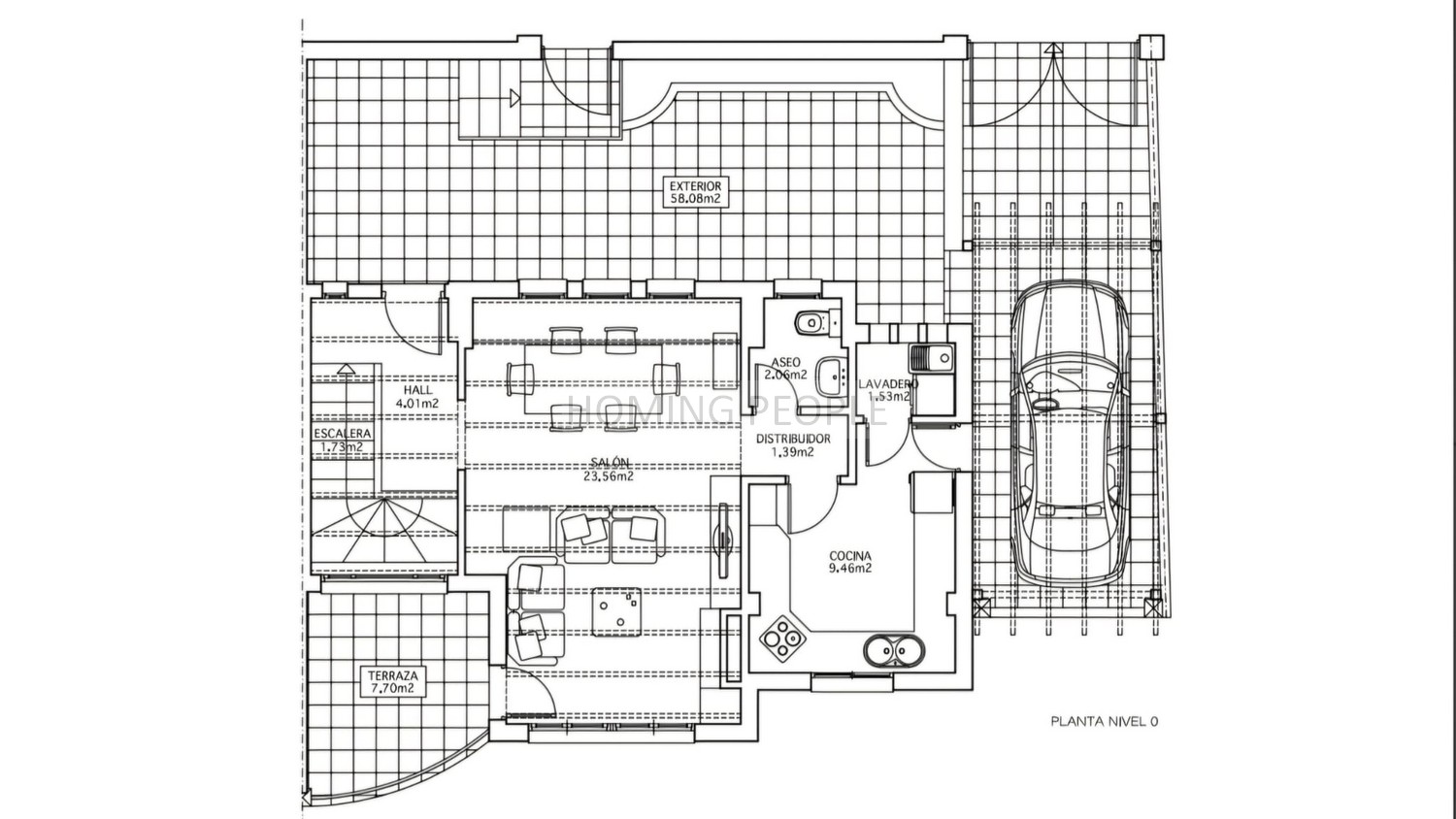 La baie fait partie du salon...