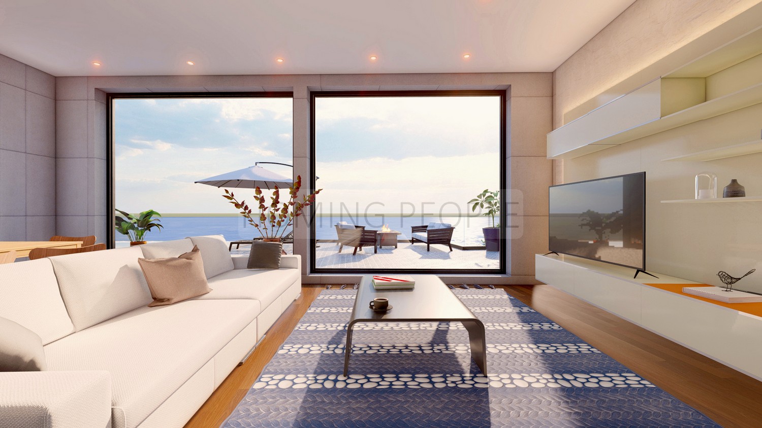 Villa independiente única sobre plano: Moderna, con mucho sol, piscina desbordante... y unas vistas increíbles al mar