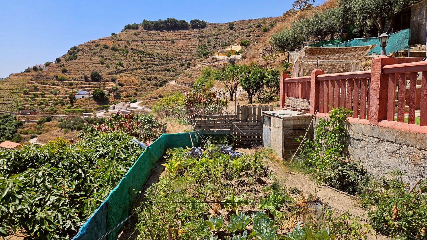 Cortijo con piscina, corrales, huerto... y unas maravillosas vistas al mar