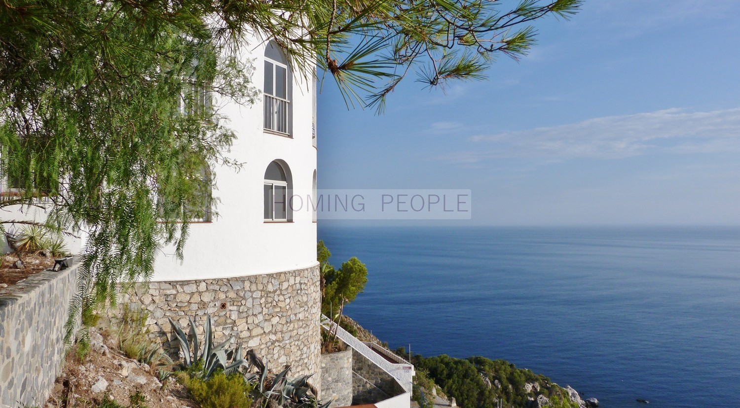 Parkland beachfront cliffs near neighbors